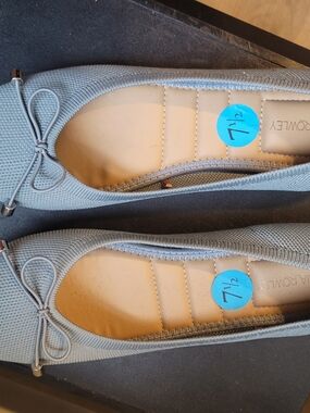 Women's Light Blue Ballet Flats - 7½